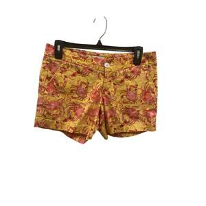 KAELI SMITH crabby printed shorts size 4 waist 15.5’